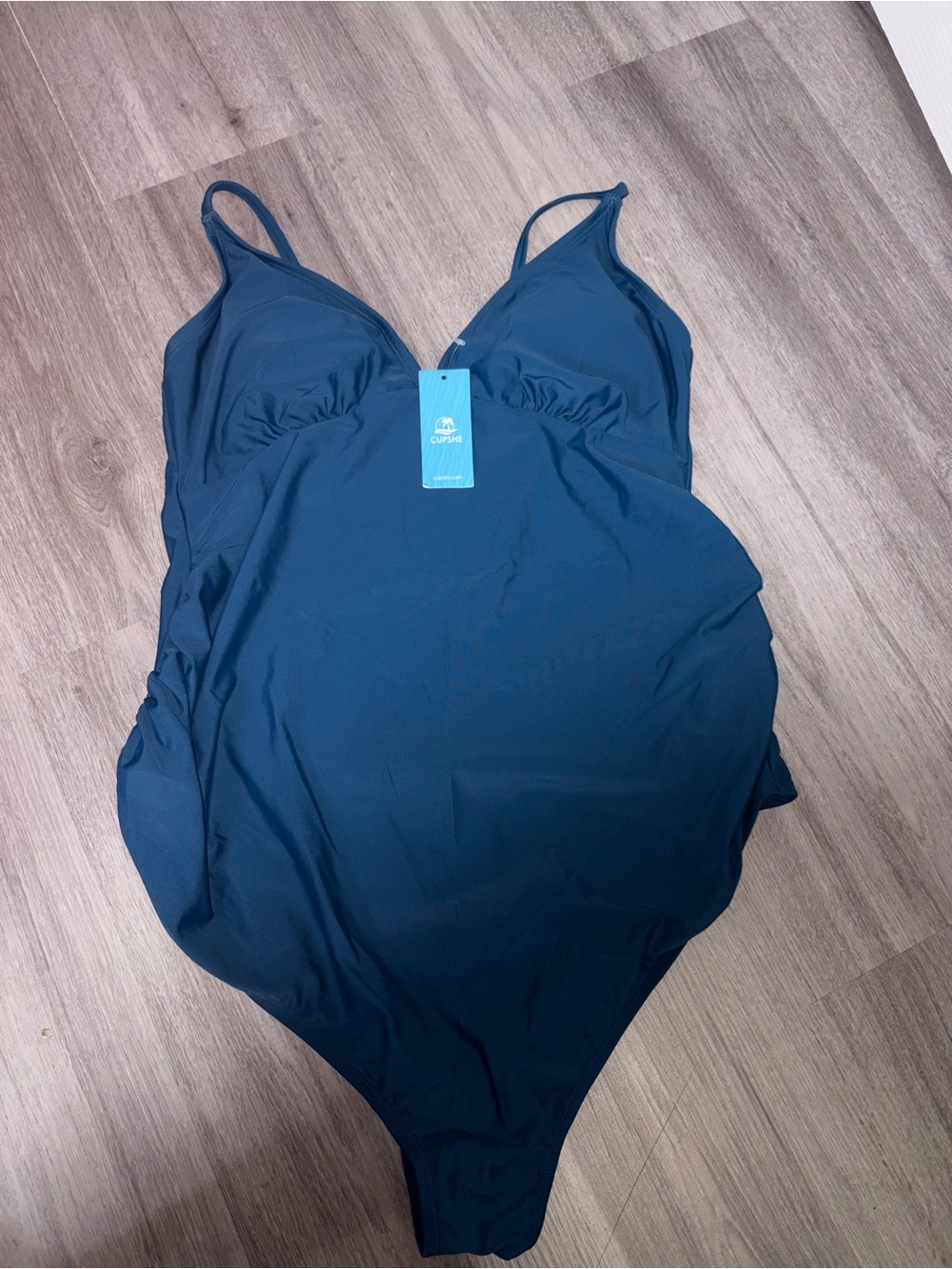 Cupshe Deep Teal One-Piece Swimsuit with Molded Cups